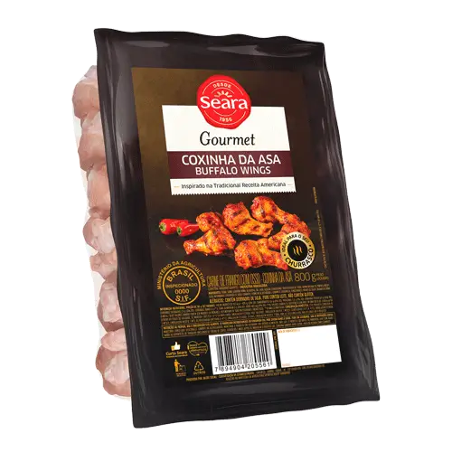 Coxinha da Asa Buffalo Wings Gourmet Congelada Ensacolada