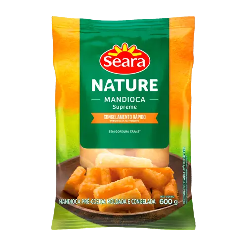 Mandioca Cortada Congelada Ensacolada