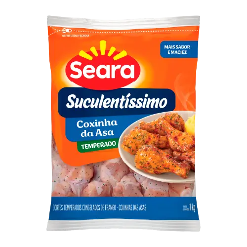 Coxinha da Asa Temperada Suculentíssimo Seara 1kg