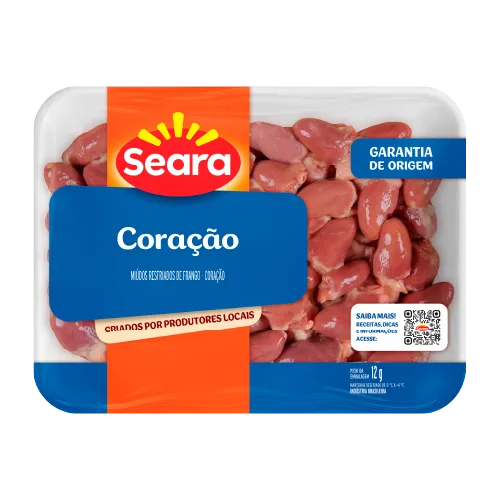 Bandeja com Coração de Frango Resfriada