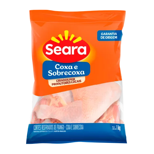 Coxa e Sobrecoxa de Frango Congelado Ensacolado