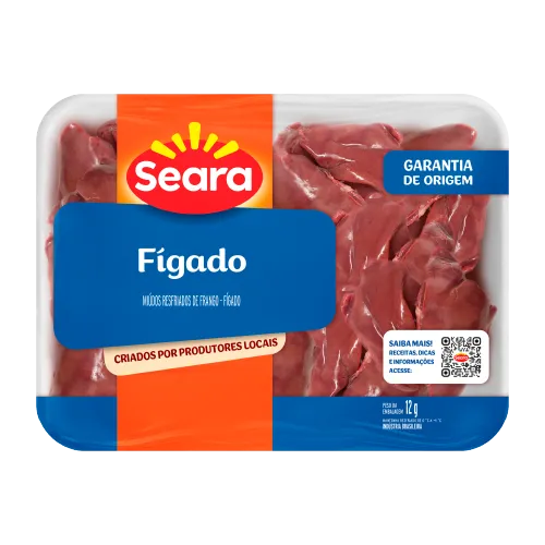 Bandeja de Fígado de Frango Congelada