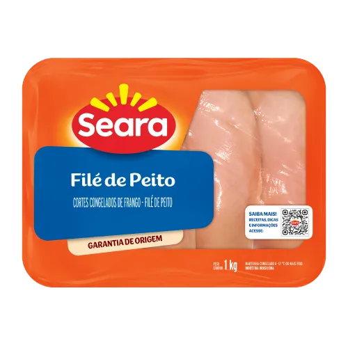 Bandeja de Filé de Peito de Frango Congelada