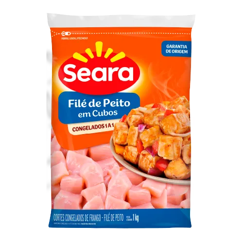 Filé de Peito em Cubos Seara 1kg