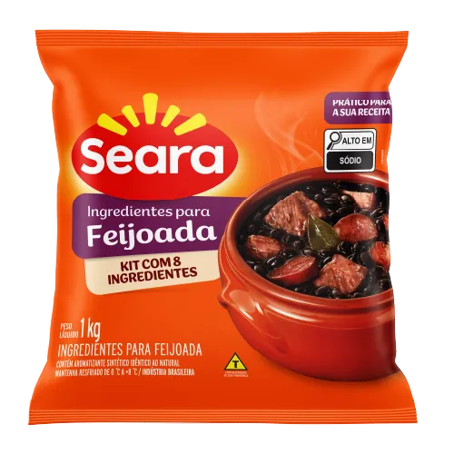 Ingredientes para Feijoada Congelado Ensacolado 1kg