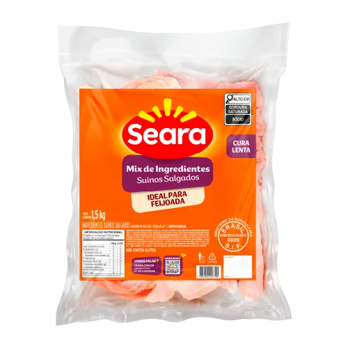 Mix de Ingredientes Suínos Salgados Congelado Ensacolado