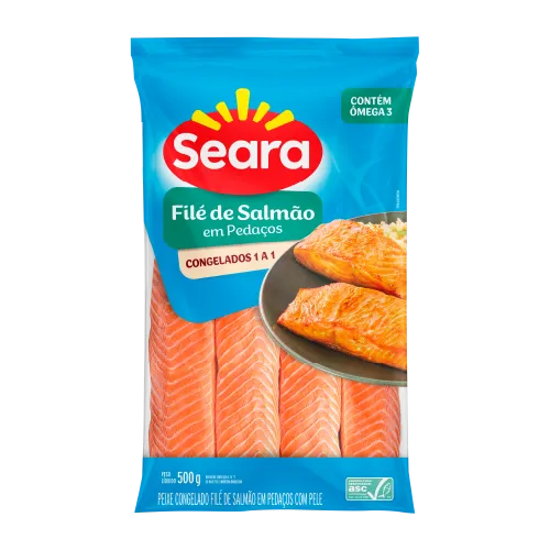 Filé de Salmão em Pedaços
