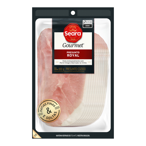 Presunto Royal Fatiado Seara Gourmet 100g