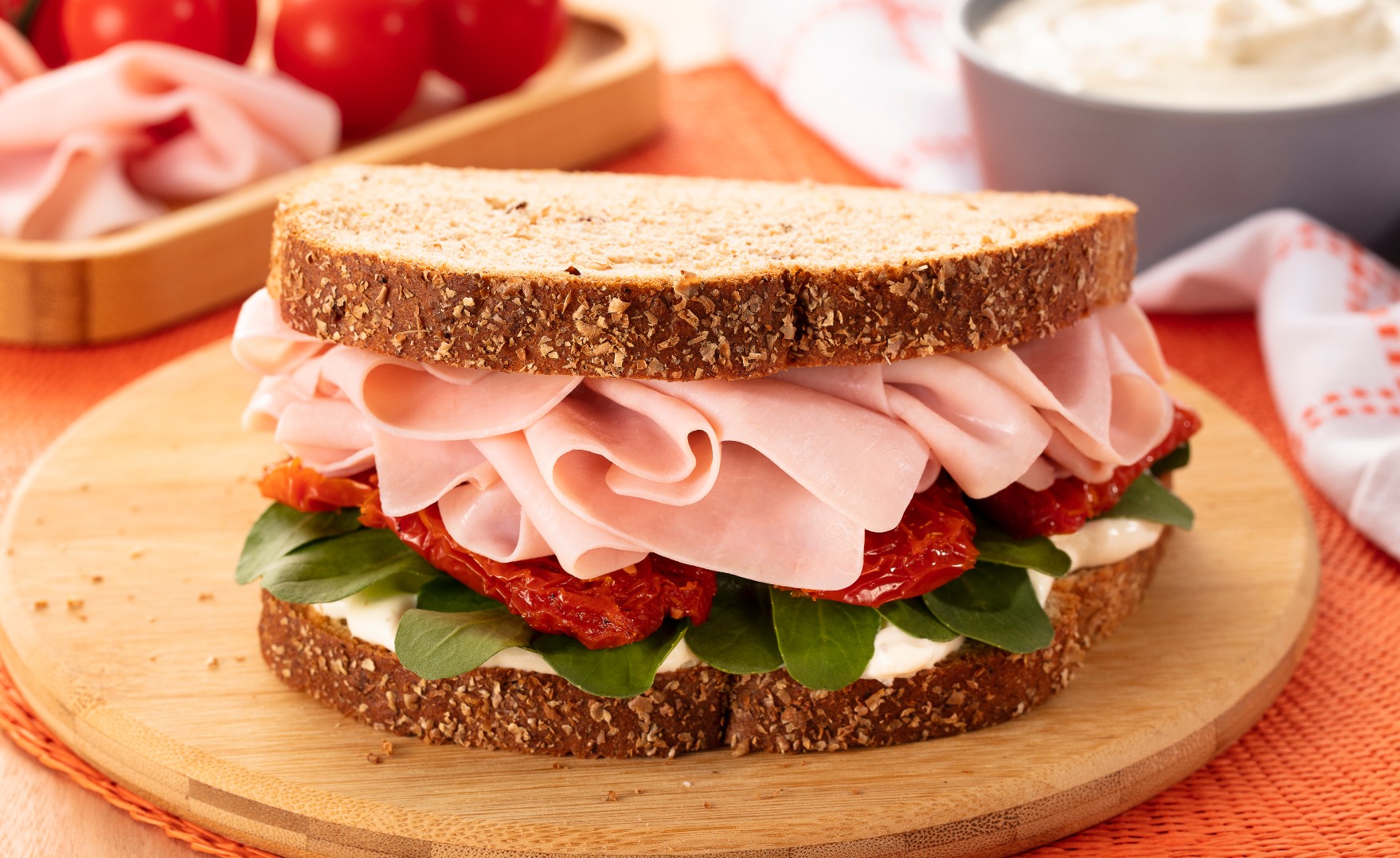 Sanduíche com Levíssimo no Pão Integral