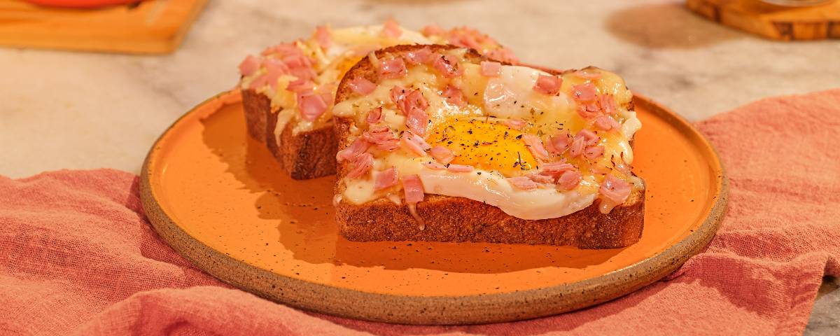 Pão com ovo e levíssimo na airfryer