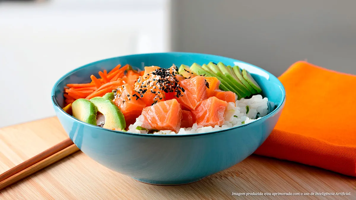 Poke bowl de salmão