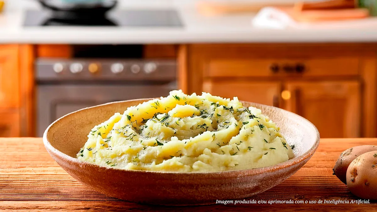 Purê de batata rústica