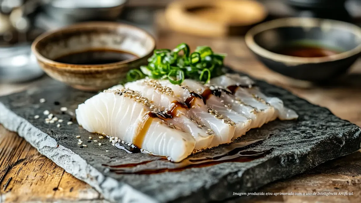 Sashimi de robalo
