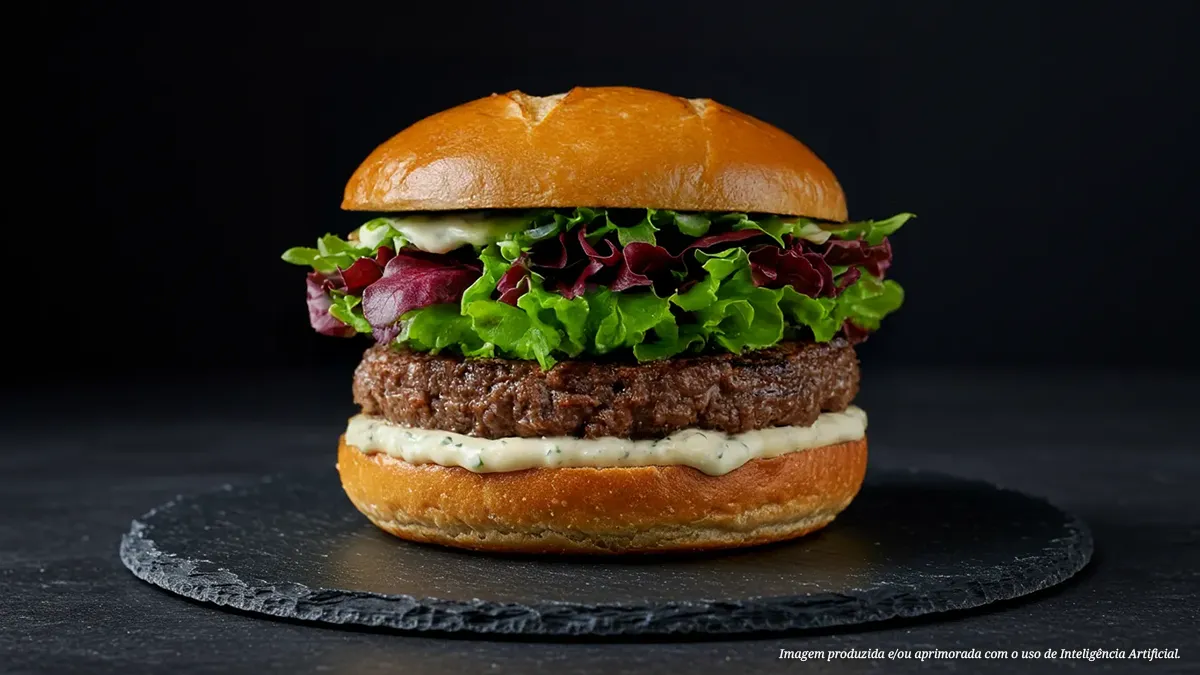 Hambúrguer de frango Seara Gourmet com mel de bacon