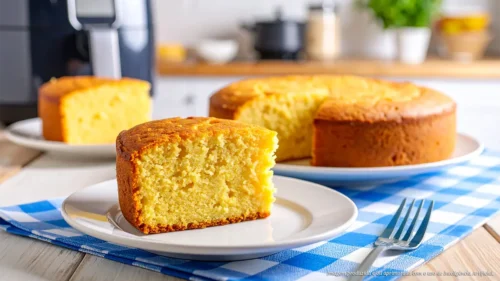 Bolo de milho na airfryer