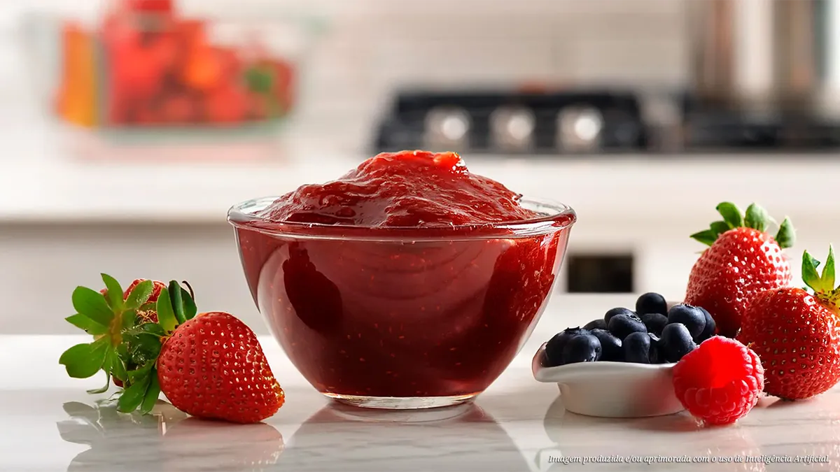 Geleia de frutas vermelhas