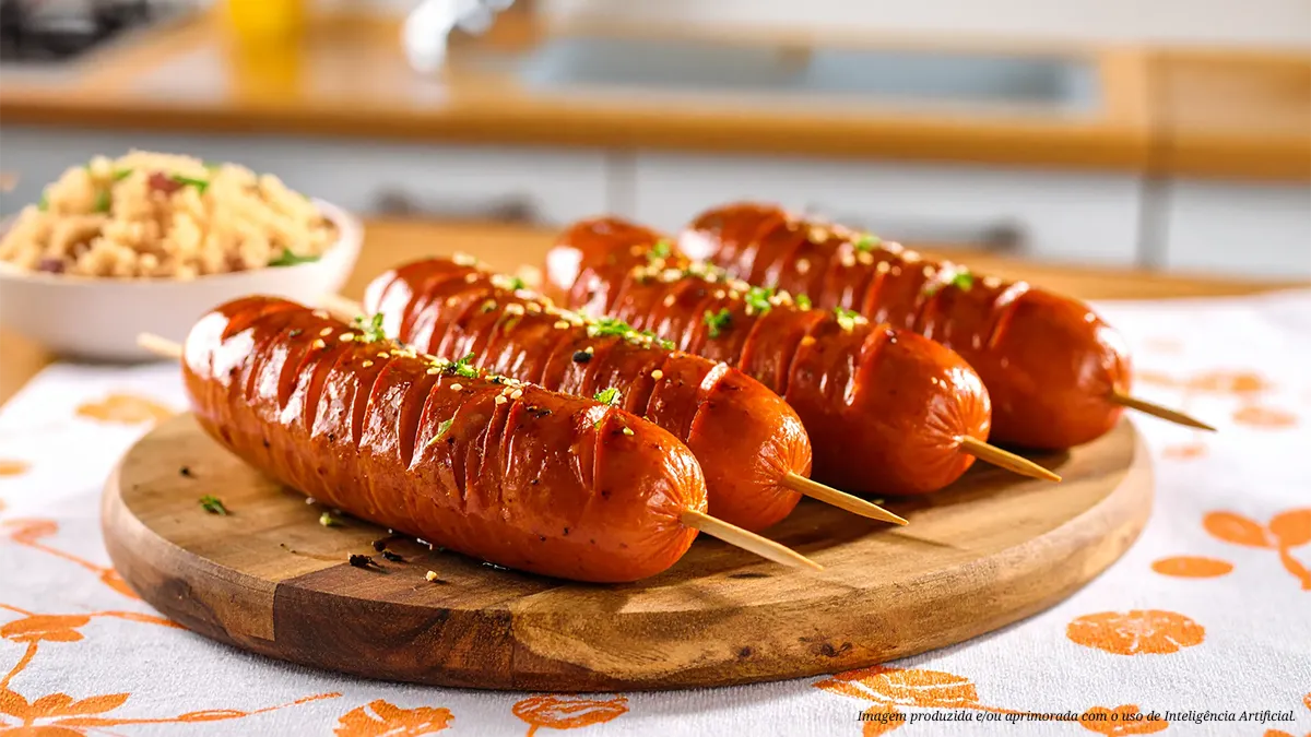 Salsichão na airfryer