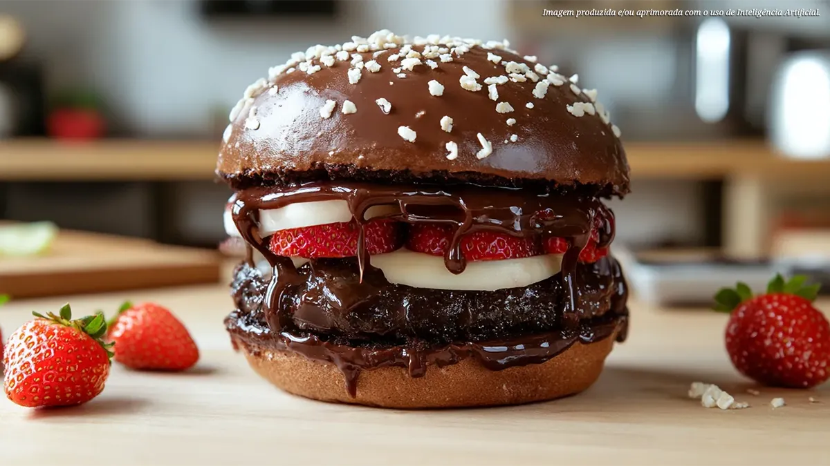 Hambúrguer de chocolate