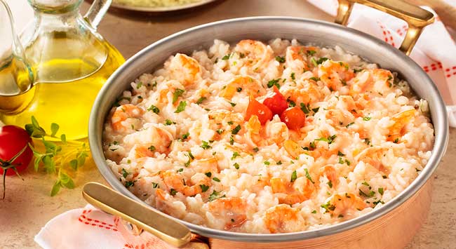 Arroz Cremoso de Camarão