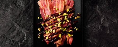 Molho balsâmico com pimentões coloridos