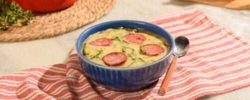 Caldo de Batata com Calabresa