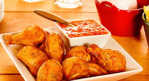 Coxinha da Asa Frita com Geleia de Cebola