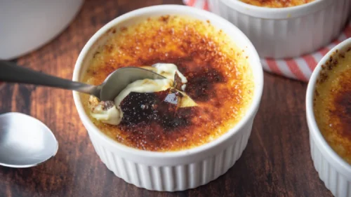 Crème Brûlée de Bacon e Cebola