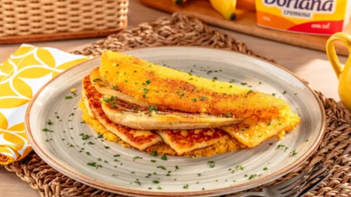 Cuscuz na frigideira