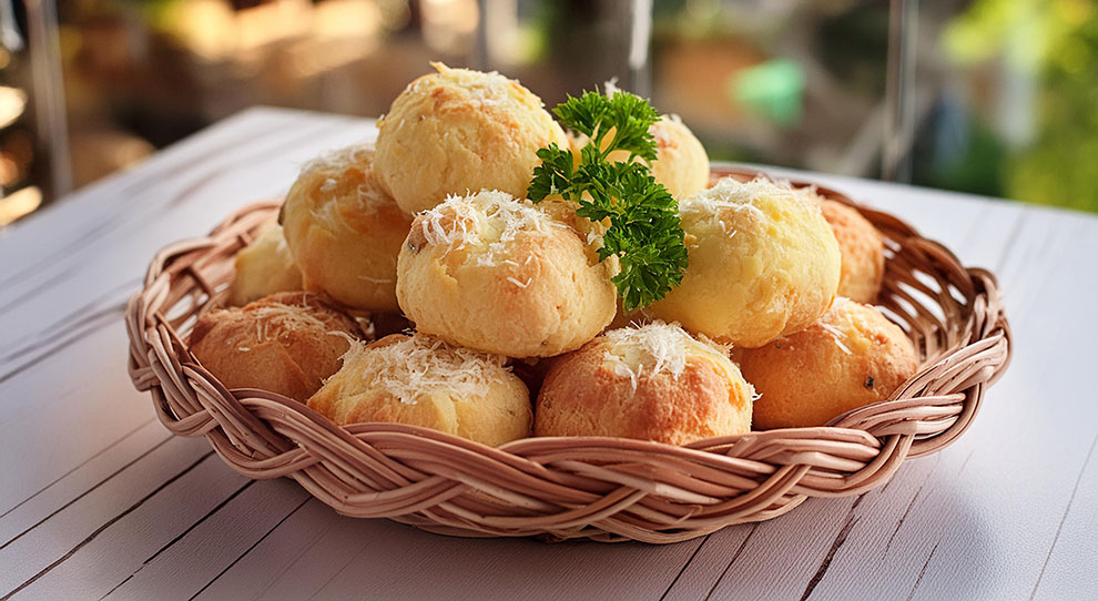 Pão de queijo trufado