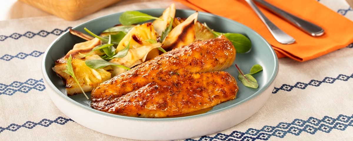 Filé de Tilápia Picante com Abacaxi