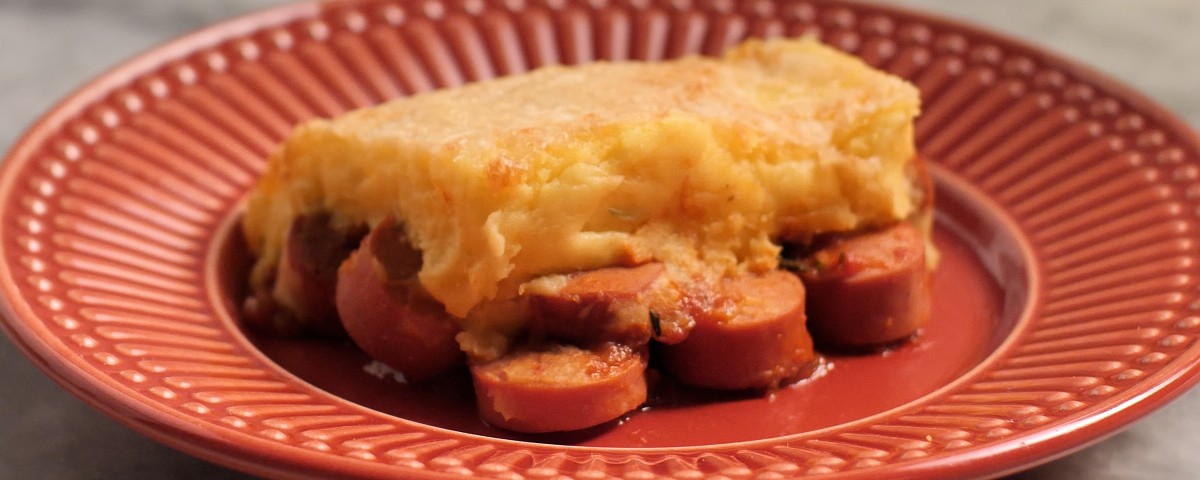 Escondidinho de Salsicha Vegana