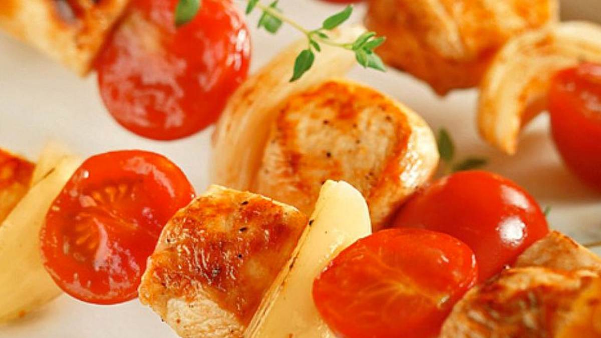 Espetinho de Frango Caipira