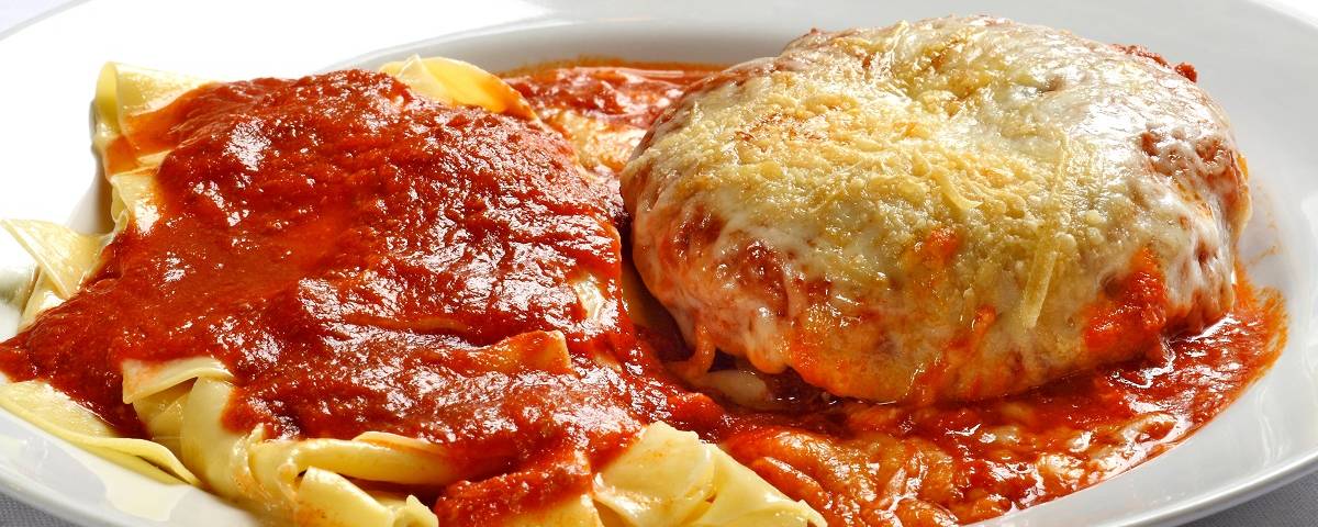 Hambúrguer de Forno à Parmegiana