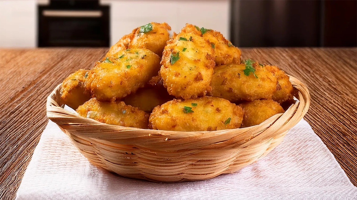 O bolinho de arroz perfeito: crocante por fora e macio por dentro