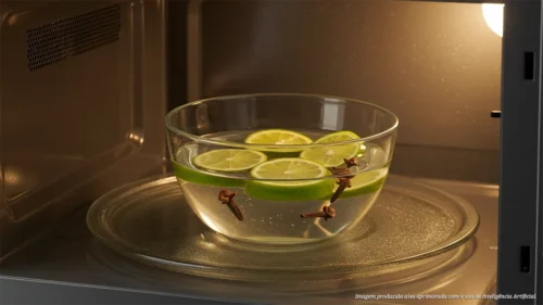 Como limpar microondas sem usar produtos químicos
