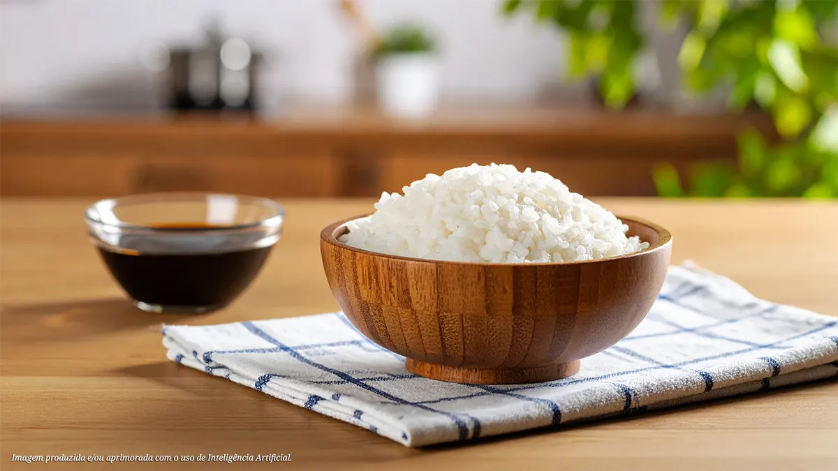 Aprenda como fazer arroz japonês com arroz normal sem complicações