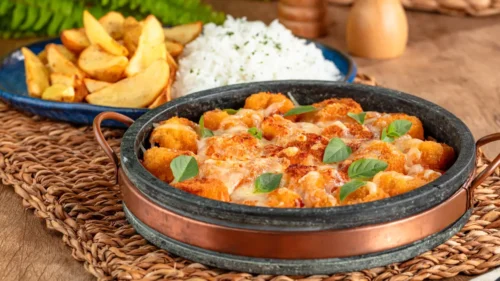 Parmegiana de camarão