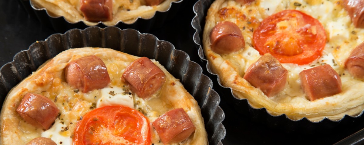 Mini Pizza Rápida de Queijo com Salsicha Seara