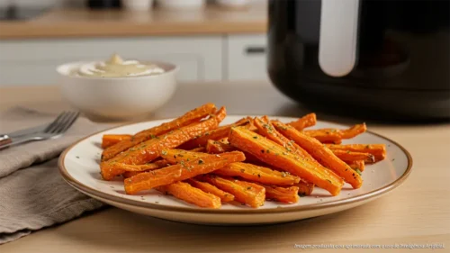 Cenoura crocante na airfryer