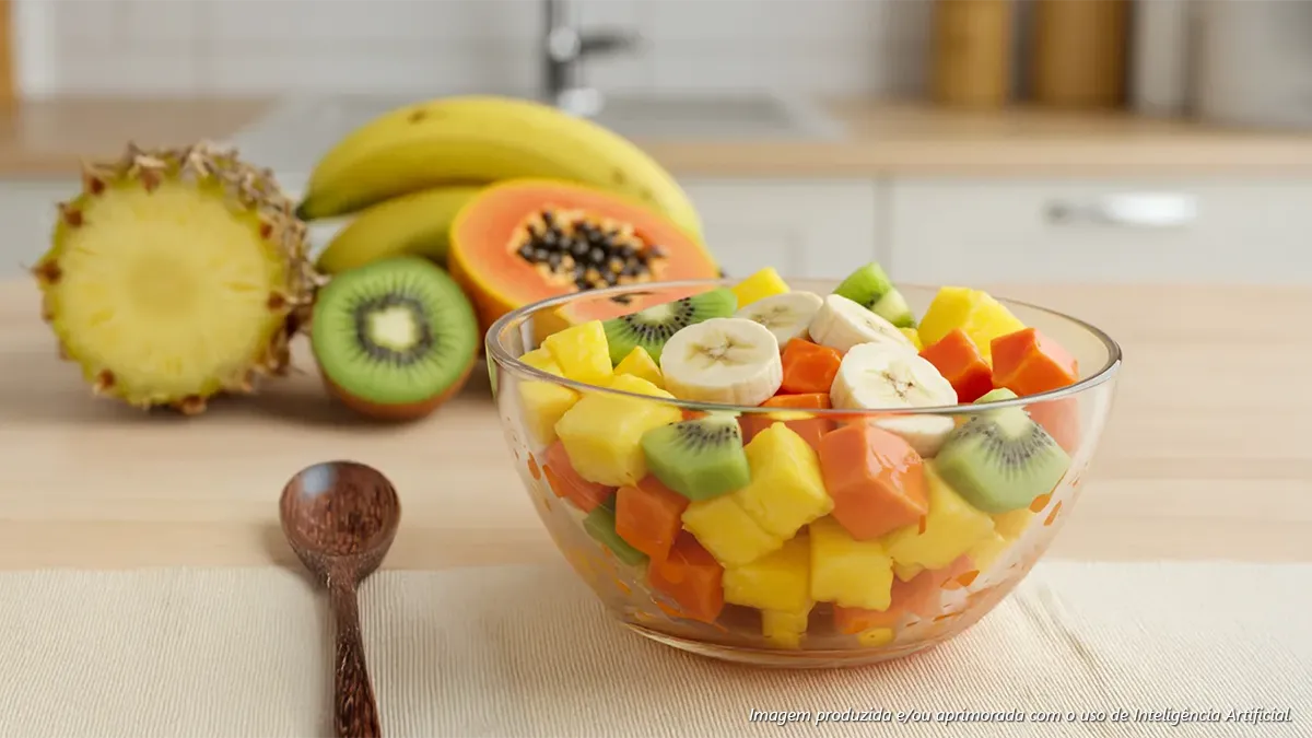 Salada de frutas tropicais
