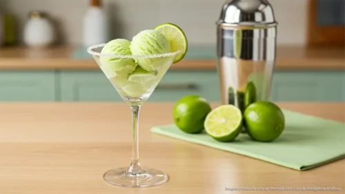 Sorvete de caipirinha