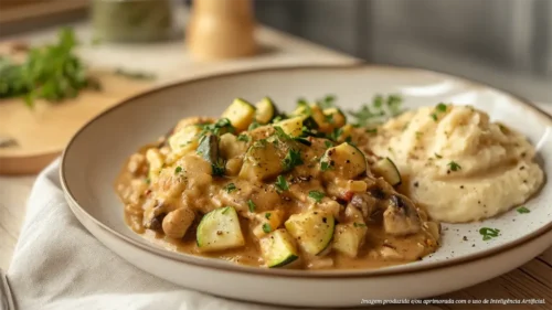 Strogonoff de abobrinha