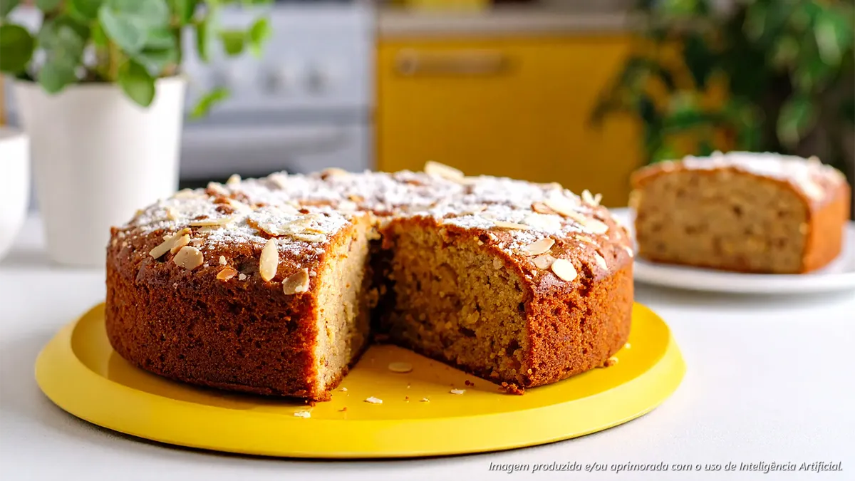 Bolo Integral de Amêndoas