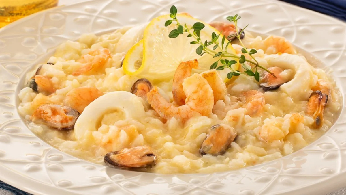 Risoto Cítrico de Frutos do Mar