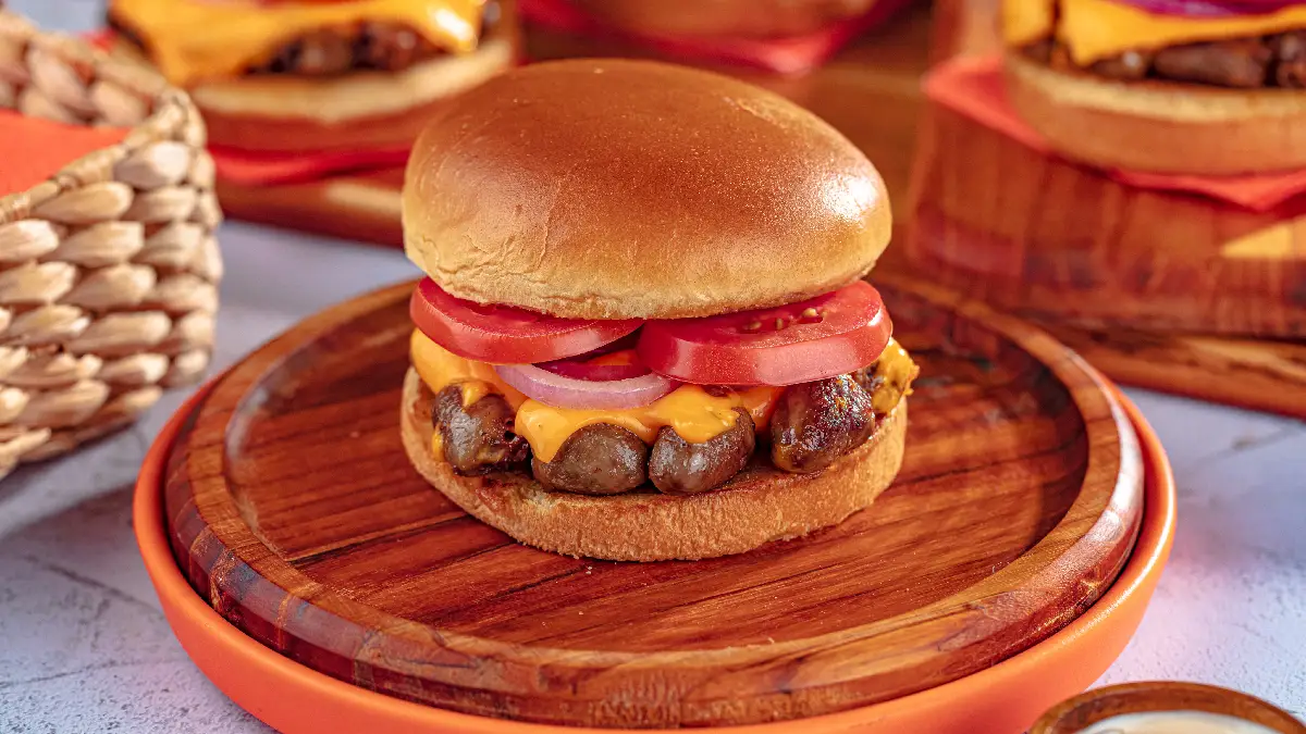 Sanduiche de coração de frango