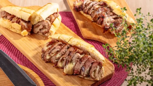 Sanduíche de Cupim no Pão de Alho